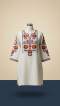 Embroidered Marigold Cotton Tunic